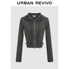 UR Women's Cutout Double-Zipper Hooded Jacket
