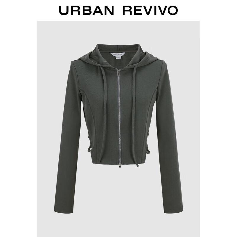 

UR Women s Cutout Double-Zipper Hooded Jacket S