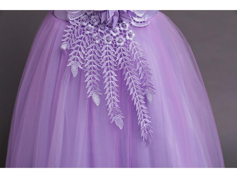 Νέο Καλοκαιρινό 2021 Πριγκιπικό Βραδινό Φόρεμα για Κορίτσια με Μακριά Ουρά