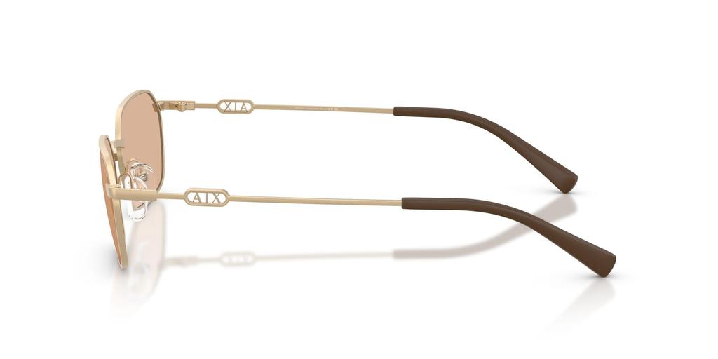 Armani Exchange Sunglasses Matte Pale Gold Brown 54mm 61217354 0AX2056S [ARMANI EXCHANGE]