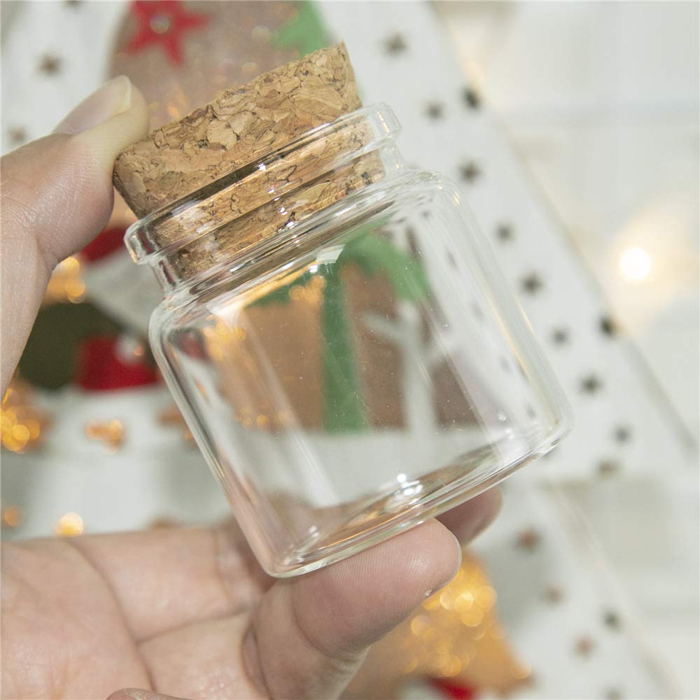 12 1.7 Oz Cork-Stop Glass Bottles with Corkscrews, Decorative Bottles/Storage Tanks - 47 X 50 X 33 Mm