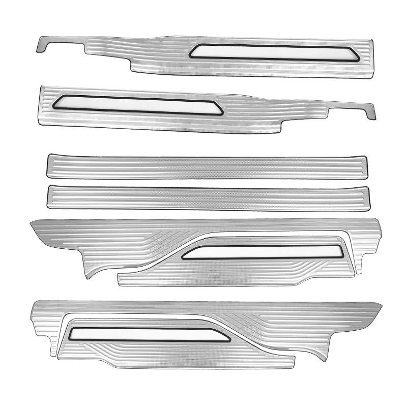 Stainless Steel Door Sill Scuff Plates for 2024 Buick GL8 PHEV Interior Upgrade