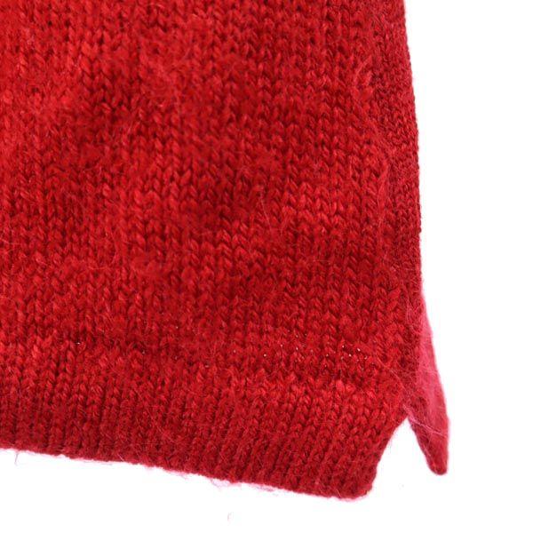 Burberry Sanyo Shokai Made In Japan Wool Mohair Blend Golf Long Sleeve Knit Men's Used