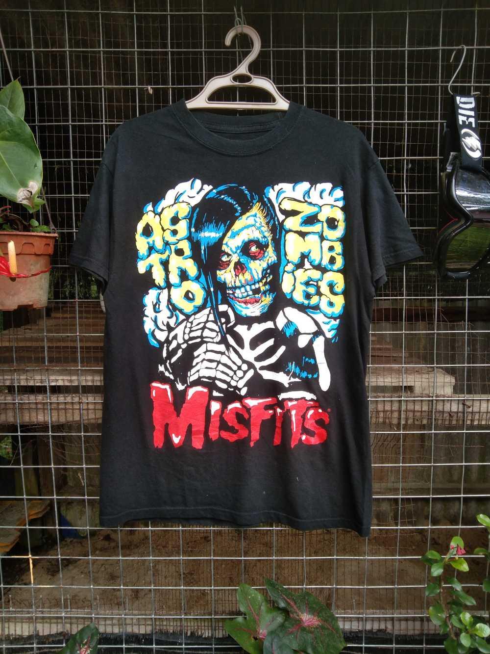 Misfits Band Tee Skull Logo Punk Graphic T-Shirt Black Rare Vintage M