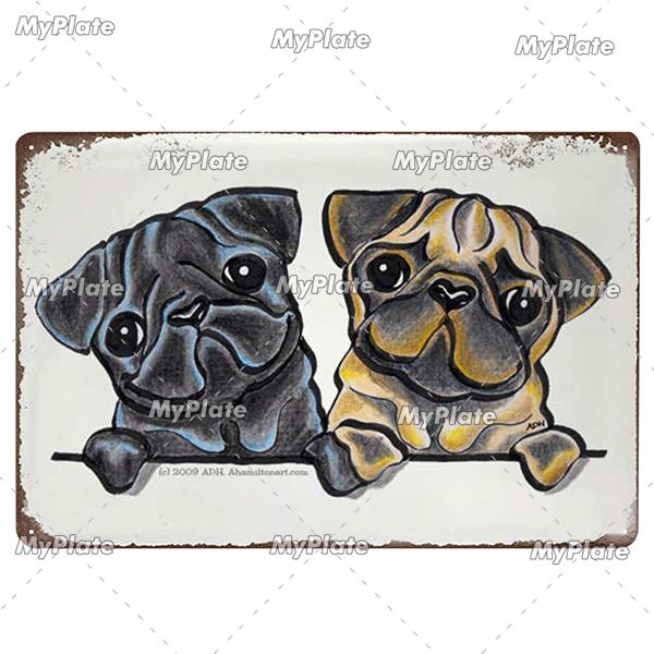 [MyPlate]Cat Poster Metal Sign Vintage Plaque Dog Tin Sign Wall Decor For Club Pet Store Tin Plate Dog Gift