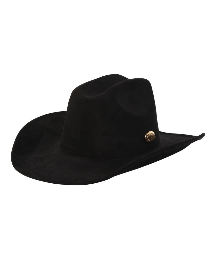 Yunibeosyeolkemiseuteuli Wire Cowboy Suede Black Long Fedora Fedora