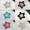 Hollow Star Hairpins Hair Clip Star Hairpins Hair Clips Hairpin Hair Barrette Headwear Hair Pin Wool Material for Girls