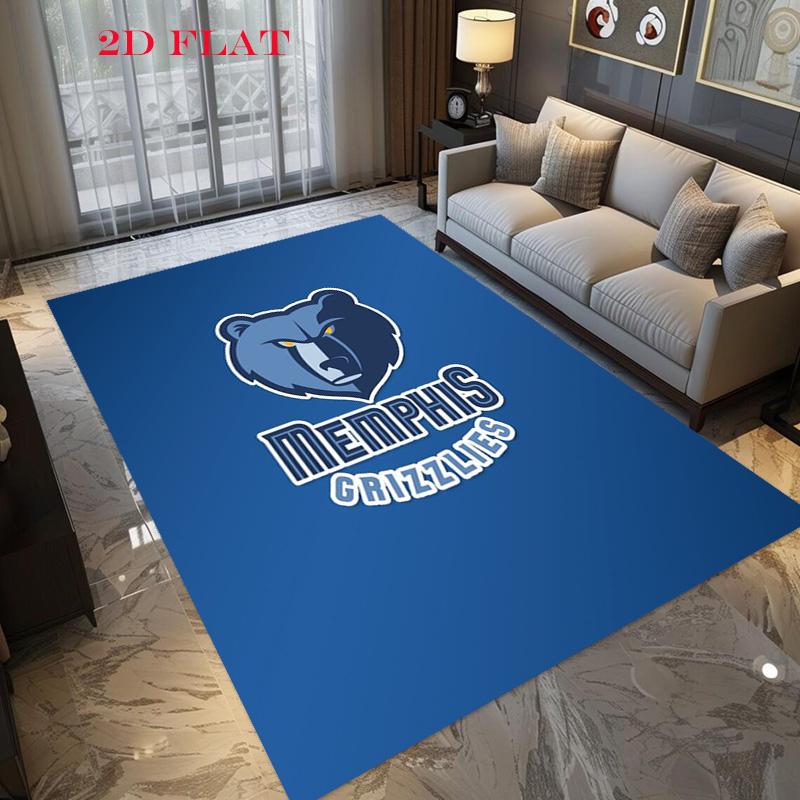 Memphis Grizzlies Basketball Team Logo Carpet Floor Mats Doormat Bathroom Mat Protective Pad Fashion