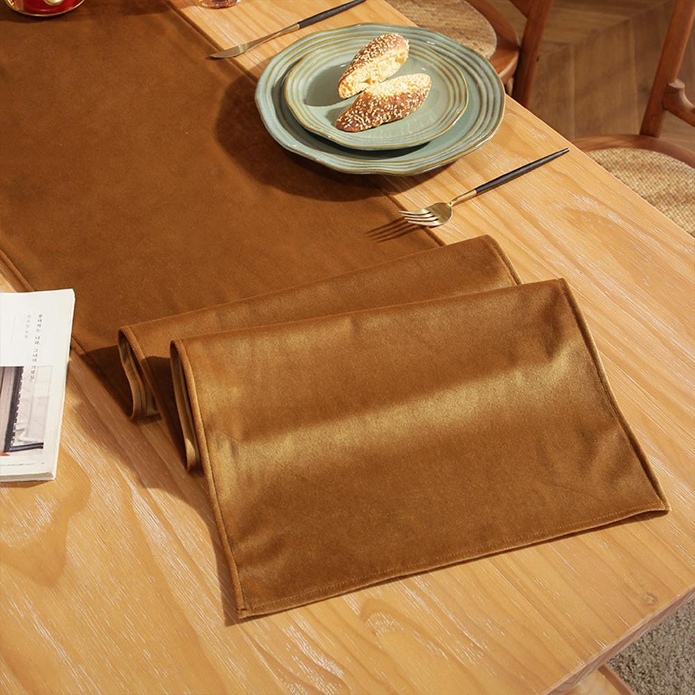 Table Runner Velvet Solid Color American Simple Luxury Table Runners Country Wedding Decoration For Dining Modern Home Textile
