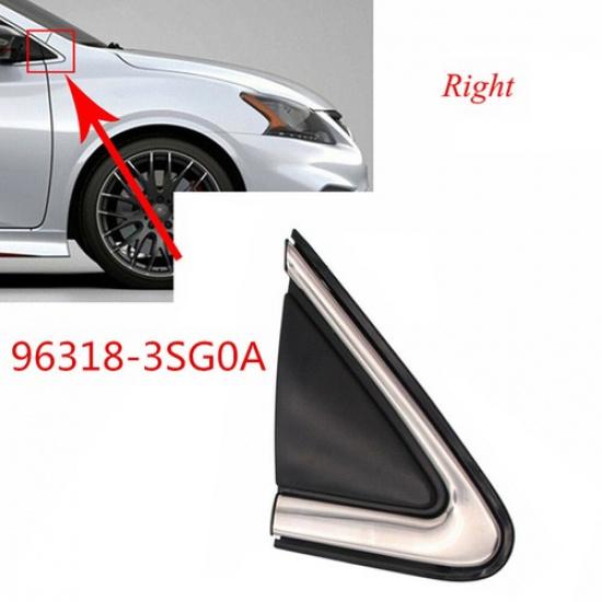 Front Right Side Fender Trim/Mirror Finisher For 13-19 Nissan Sentra 96318-3SG0A