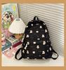 Schoolbag Japanese small fresh floral girl versatile cartoon schoolbag bear college student backpack cute large capacity backpack