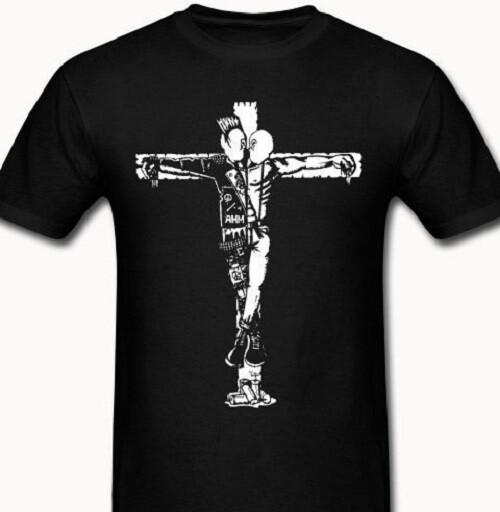 Crucifix Punk Anarchy T shirt Tee Rock Skull anarchist Music skinhead Cross XXXXL