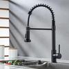 Zhuchuang Jingpin Black Spring Pull-Down Kitchen Faucet