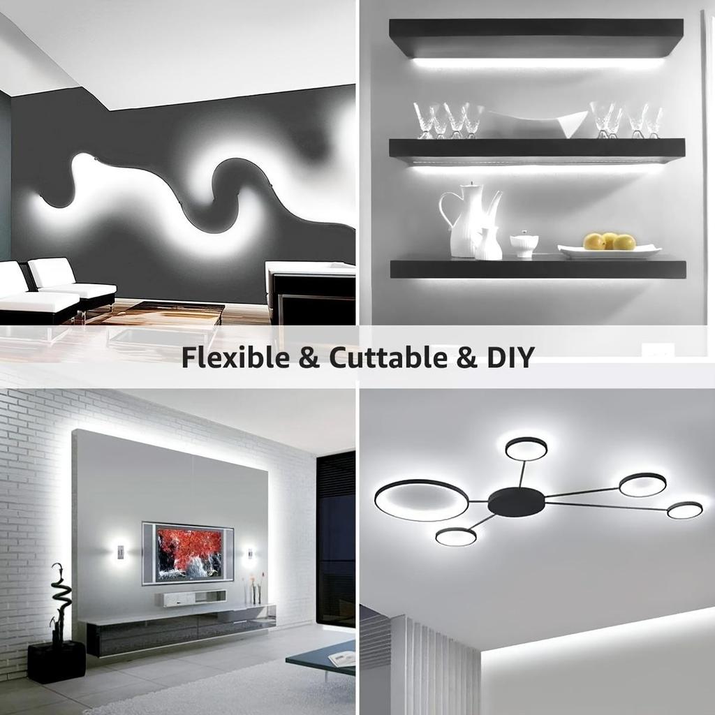 5V USB LED Strip Light in Multiple Colors - Flexible SMD 2835 Tape, Can Be Cut and Self-adhesive, Suitable for TV Backlight Cabinet Home Lighting