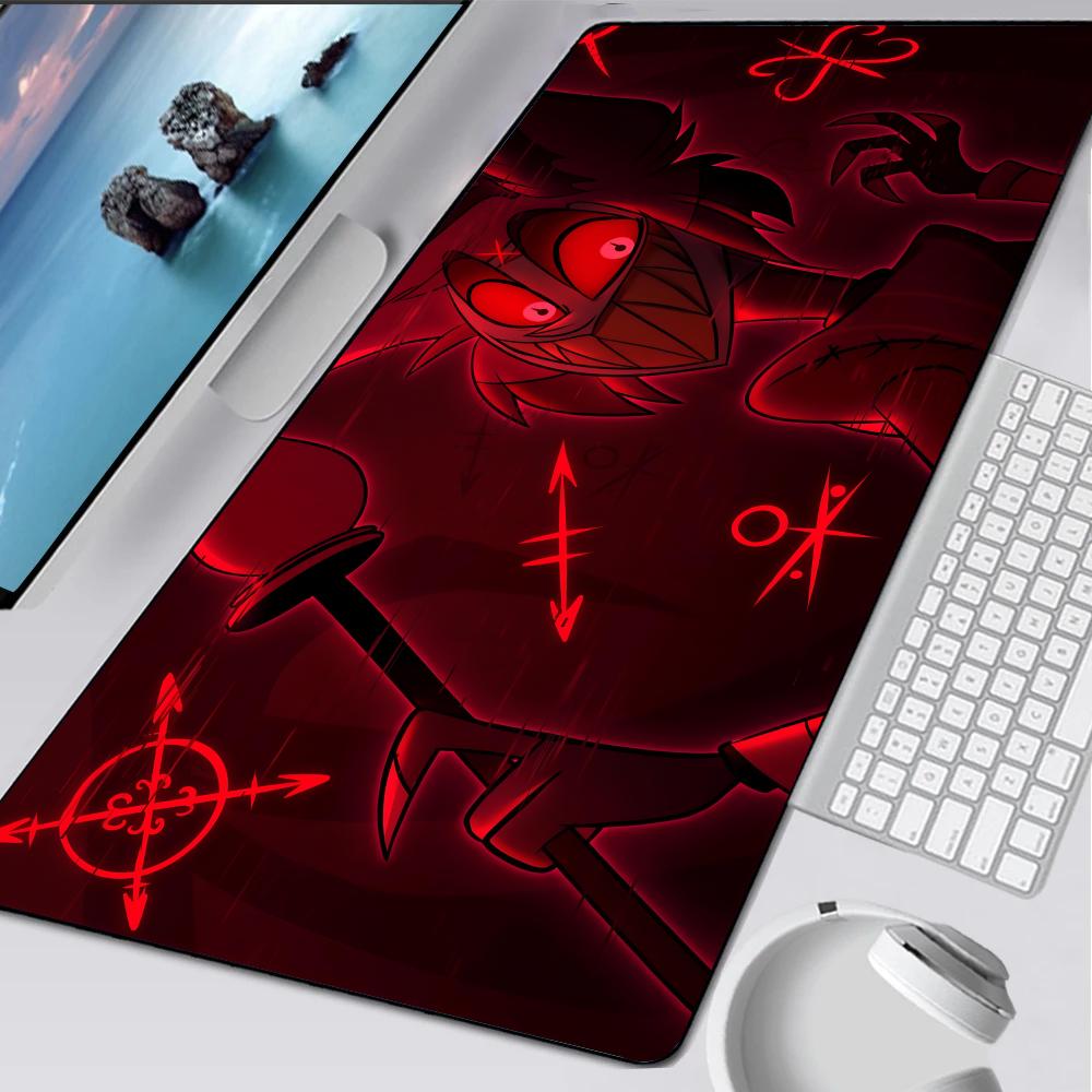 H-Hazbin Kreskówka H-Hotel Podkładka pod mysz Gumowa mata Laptop XXL Podkładka pod mysz Notebook Gracz Stół komputerowy Akcesoria do gier