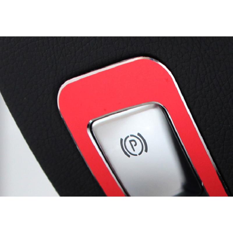 Fit For Mercedes-Benz GLC 2016- Aluminum Red P Gear Button Frame Trim 1PCS