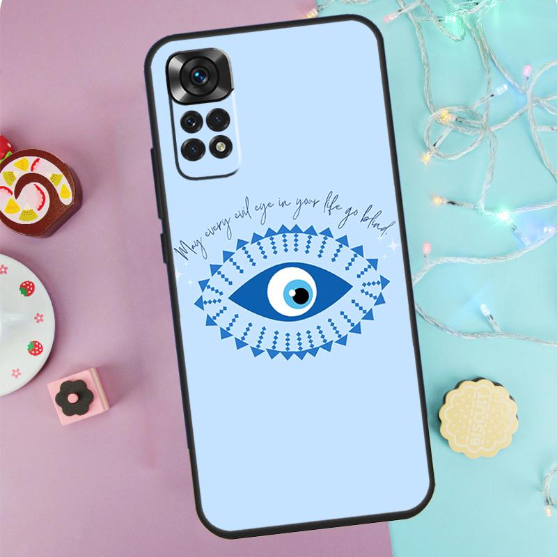 Nazar Boncugu Evil Eye Case For Xiaomi Redmi Note 9 10 11 12 13 14 Pro 9S 10S 11S 12S Redmi 14C 10C 12C 13C Cover