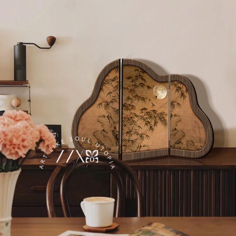 

Бамбукова картина тушшю в античному стилі, прикраса для вітальні або передпокою 40*26cm - Fine Carving