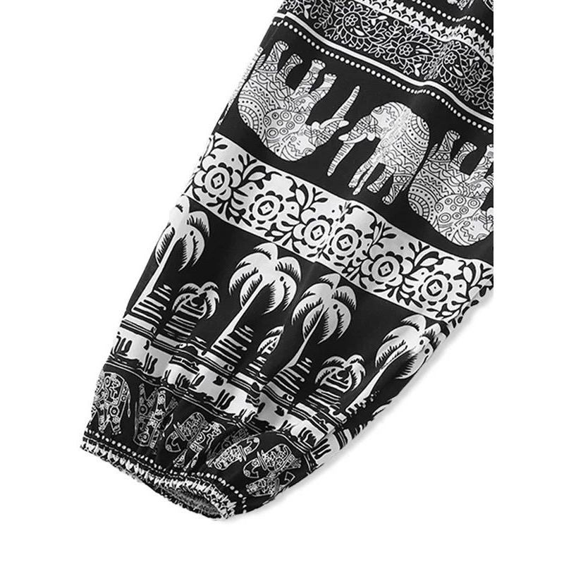 Summer Family Bunched Feet Beach Pants Summer Matching Jogger Pants Beach Pants Female