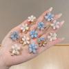 Women Girl Mini Hair Claws Flower Alloy Cute Hairpin Kids Sweet Hair Accessories Spring Clip