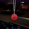 Rhinestone Basketball Car Hanging Ornament Sports Fan Pendant for Rearview Mirror Vehicle Interior Decor Unique Gift for Basketball Fans