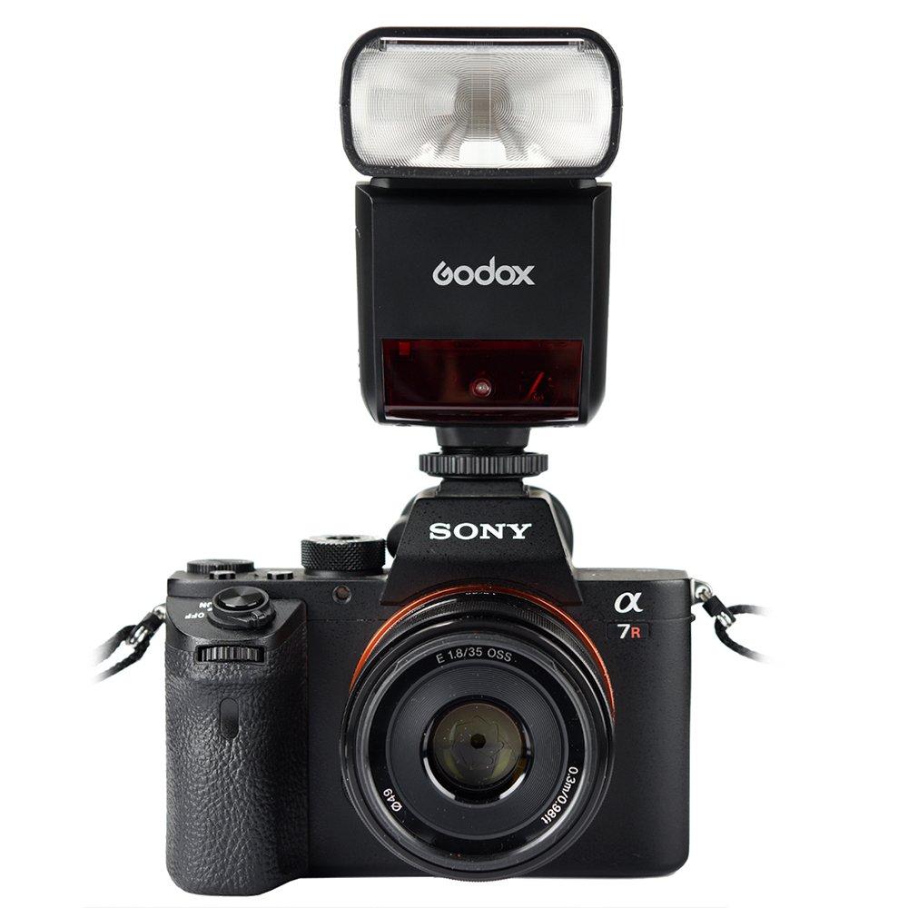 Godox Blesk V350S pro fotoaparát Sony s technologií Technical Enemy Mark, bezdrátový systém Godox TTL GN36, více než 500 záblesků na plný výkon, doba nabíjení (sekundy)
