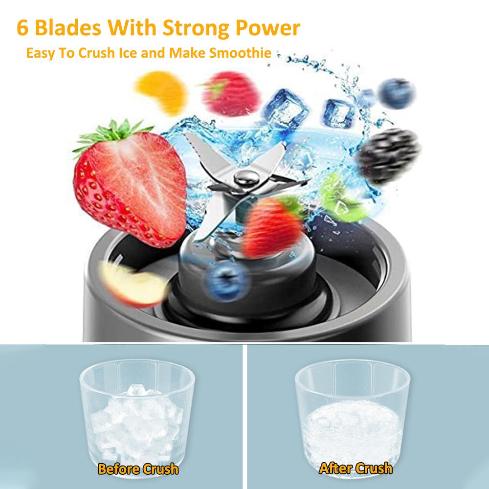 Přenosný mixér Mini elektrický mixér na odšťavňování ovoce USB dobíjecí smoothie mixér na čerstvý pomerančový džus Přenosný mixér