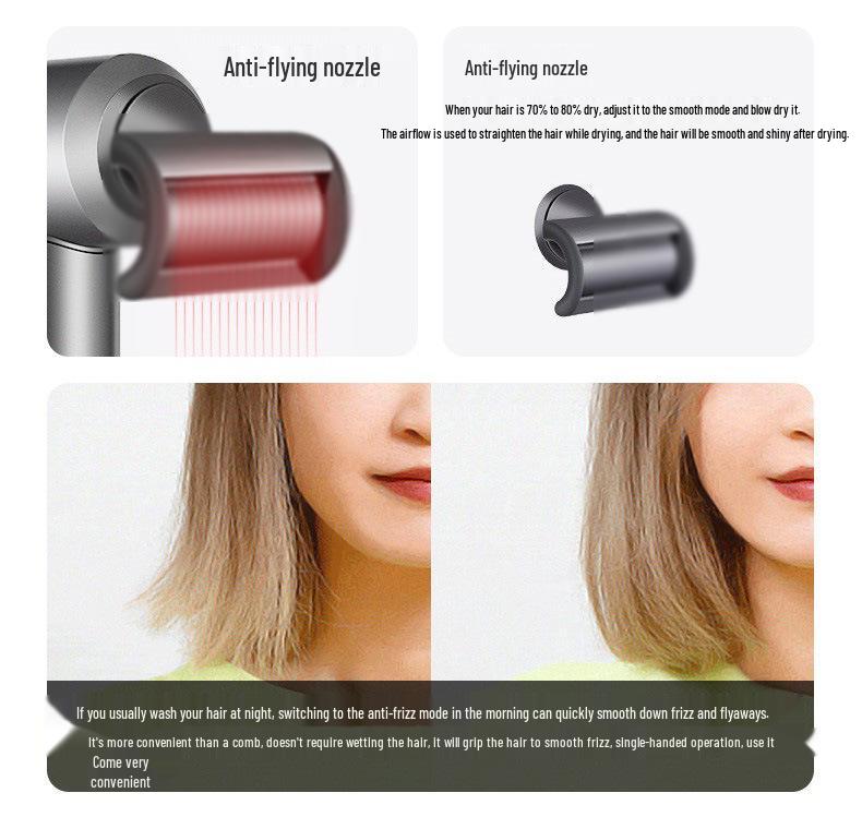 High-Speed Bladeless Hair Dryer with Negative Ion Technology for Salon and Hotel Use