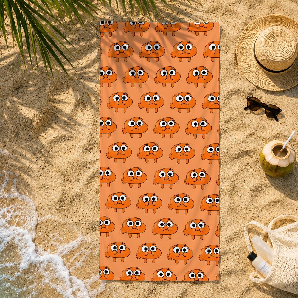 Lustiges T-The Amazing World Of Gumballs Handtuch Ultra-Feine Faser Schnelltrocknend Saugfähiges Handtuch, Strand Schwimmen Urlaub Strandtuch