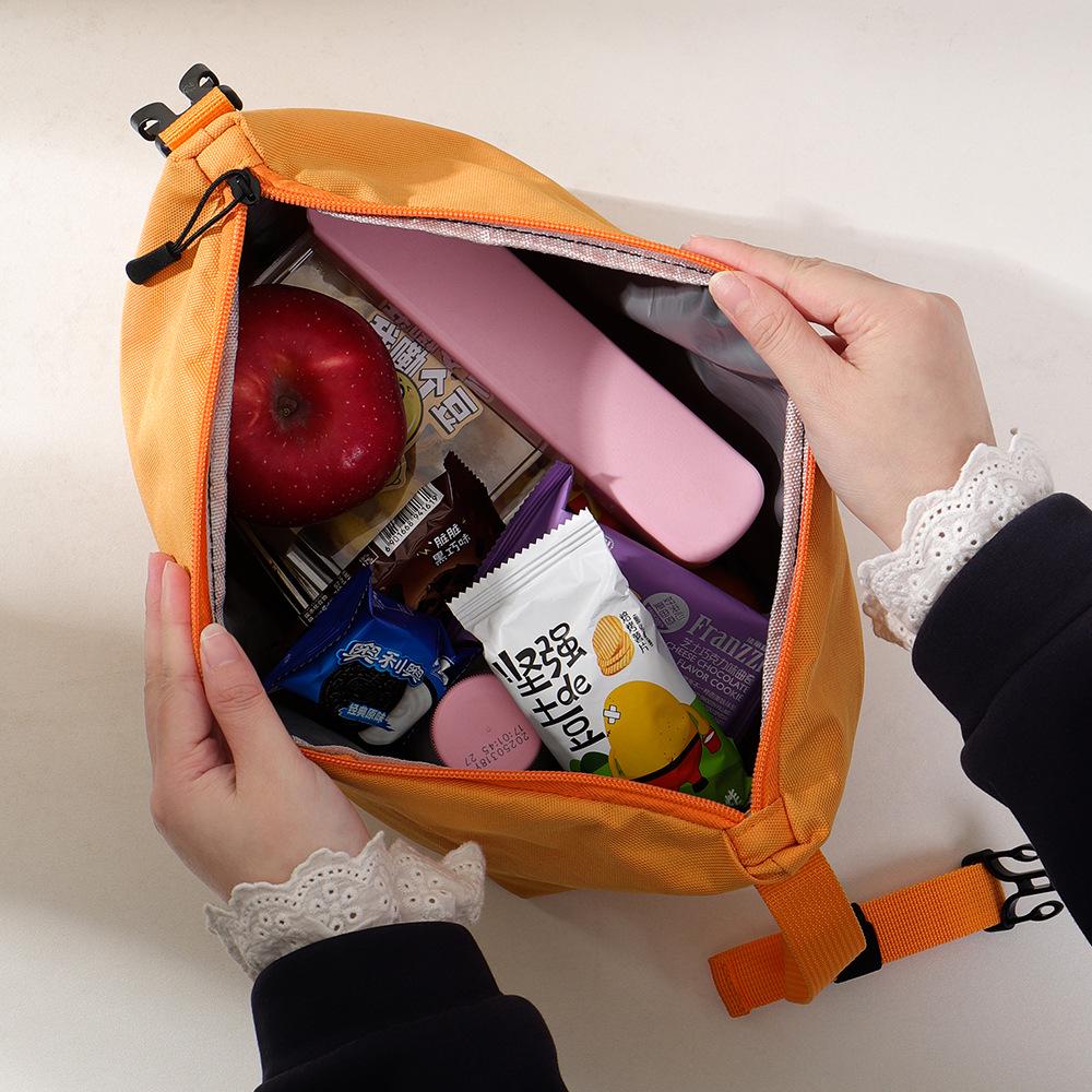 Sleek Insulated Lunch Bag with Buckle - Waterproof & Oil-proof, Thickened Aluminum Foil Protection
