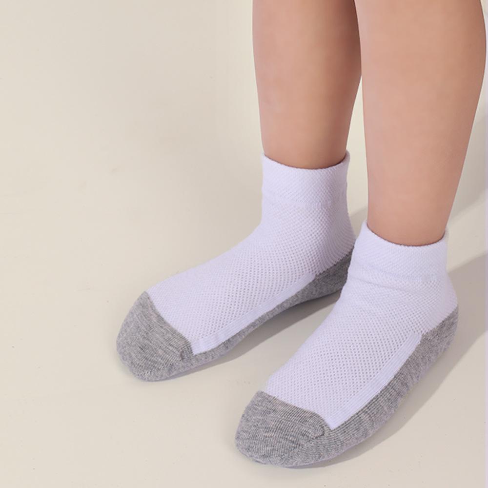 Cotton Mid-Calf Student Socks: Antibacterial, Anti-Pilling, Odor-Proof, Seamless, High-Elasticity, Color-Block Sports Socks.