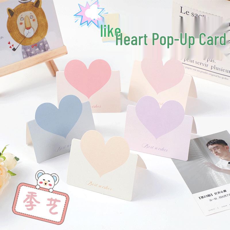 3D High-End Blank Folding Greeting Card with Handwritten Wishes