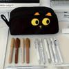 Animal Shaped Black Cat Pencil Bag Cute Cartoon Pencil Box Capybara Pen Case  Friend Gift