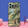 P-Pierre-Auguste Famous Paintings Renoir Phone Case For iPhone 16 15,14,13,12 Mini 11 Pro,XS,MAX,Plus Silicone Cover Soft black