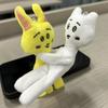 Hachiware Self Deprecating Bear Plush Keychain Cute Little Feet Hanging Doll Kawaii Stuffed Animal Bag Charm Gift