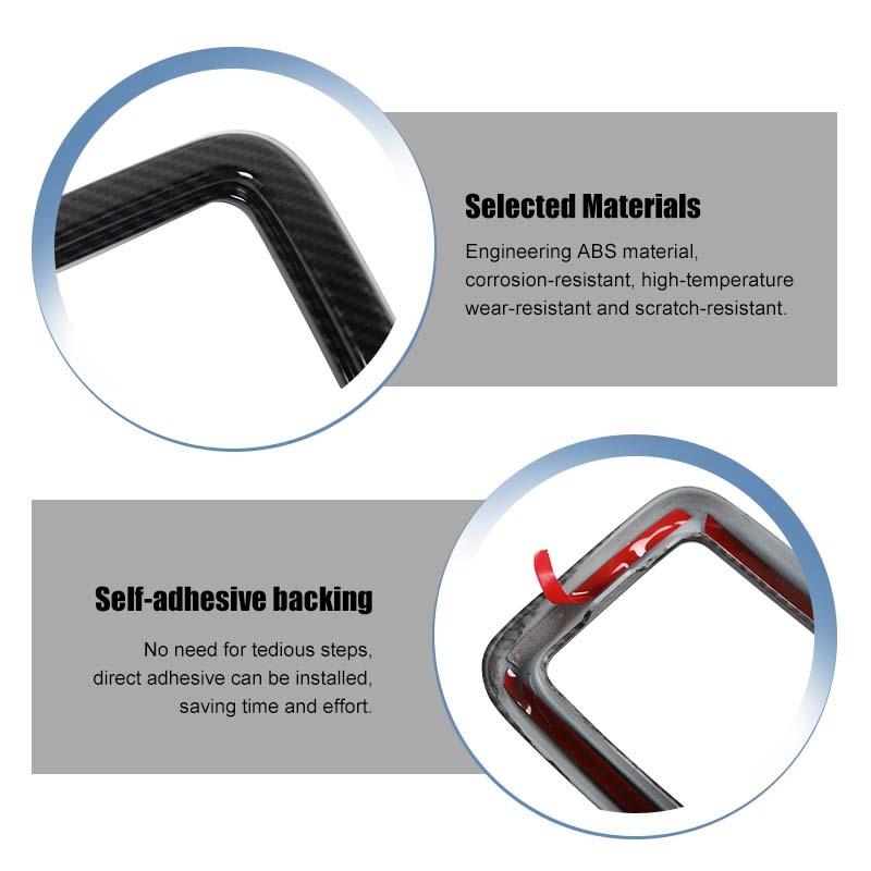 Car Grille Engine Hood Decoration Cover Stickers For Jeep Grand Cherokee 2017-2020 ABS Car Exterior Accessories
