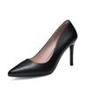  Spring and Summer New First-layer Cowhide Super High-heeled Single Shoes for Women, Pointed Thin Heels, Shallow Commuting Single Shoes for Women