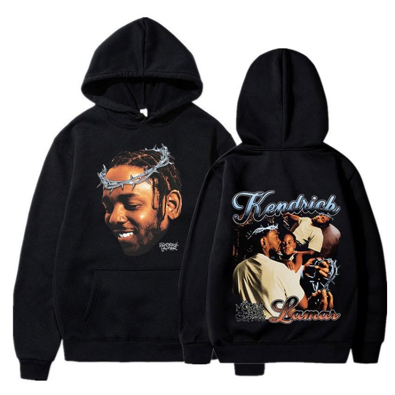 Kendrick Lamar Hoodie Music Album Mr Morale The Big Steppe Fabric Street Fashion Hoodie Casual Street Skating Cyberpunk Style