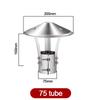 75-160mm Stove Pipe Protector Cover Stainless Steel Rain Pipe Cap  Ventilation System