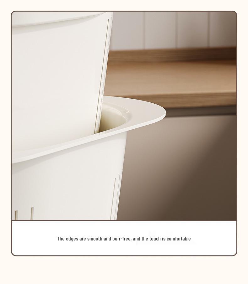 2026 Multi-Layer Stackable Kitchen Basket: Draining and Washing Basin for Fruits, Vegetables, and Rice.