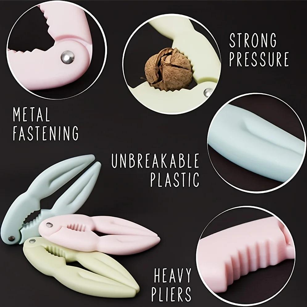 Walnut Clip Crab Eating Tools Shell Cracker Nut Cracker Plastic Crab Trap Kitchen Tools Easy Shell Removal Home Supplies 1 Set