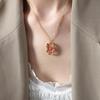 p1664-gold necklace-40+5cm
