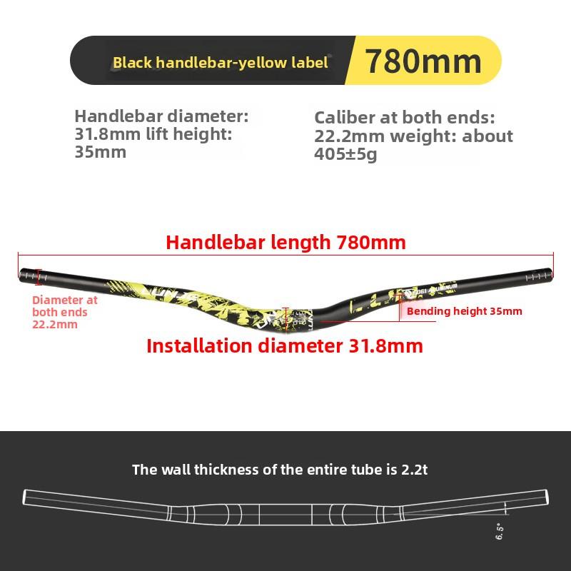 

Велосипедный руль Даунхилл Внедорожный XC/AM Руль Горизонтальный 720/780 мм Хилл Сухой Спуск Горный Велосипед Цветная Маркировка Руль Ласточка