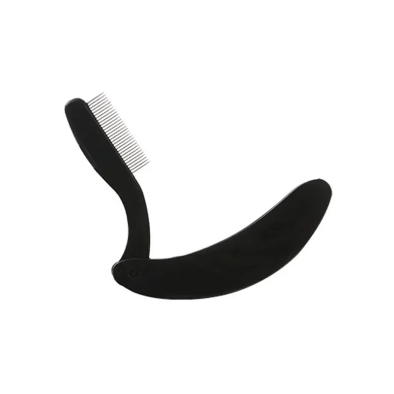 Folding Ultra-fine Stainless Steel Eyelash Brush Eyelash Separator Eyebrow Eyelash Extension Comb Eye Lash Curler Eyelash Tools