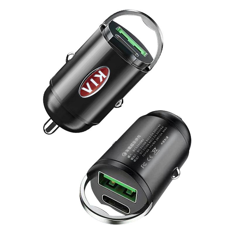 1 Stück Autoladegerät USB Typ-C Schnellladeadapter Autozubehör Für KIA Ceed Rio Sportage R K3 K4 K5 K6 K7 K8 Ceed Sorento Cerato Optima