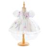 Wedding Flower Girls Dress Toddler Baptism 1st Birthday Dress Baby Girl Clothes Princess Wedding Lace Party Kids Costume T3069