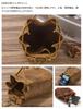 Whatna Natural Thick Cowhide Leather Coin Purse Coin Case Genuine Leather Mini Sacoche Carabiner Pouch Belt Loop Holds inch iPhone Drawstring Pouch