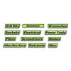 12 stuks Gereedschapskist Lade Labels Magnetische Gereedschap Identificatie Organisatie Labels Duidelijk Leesbaar Classificatie Monteur Beheer