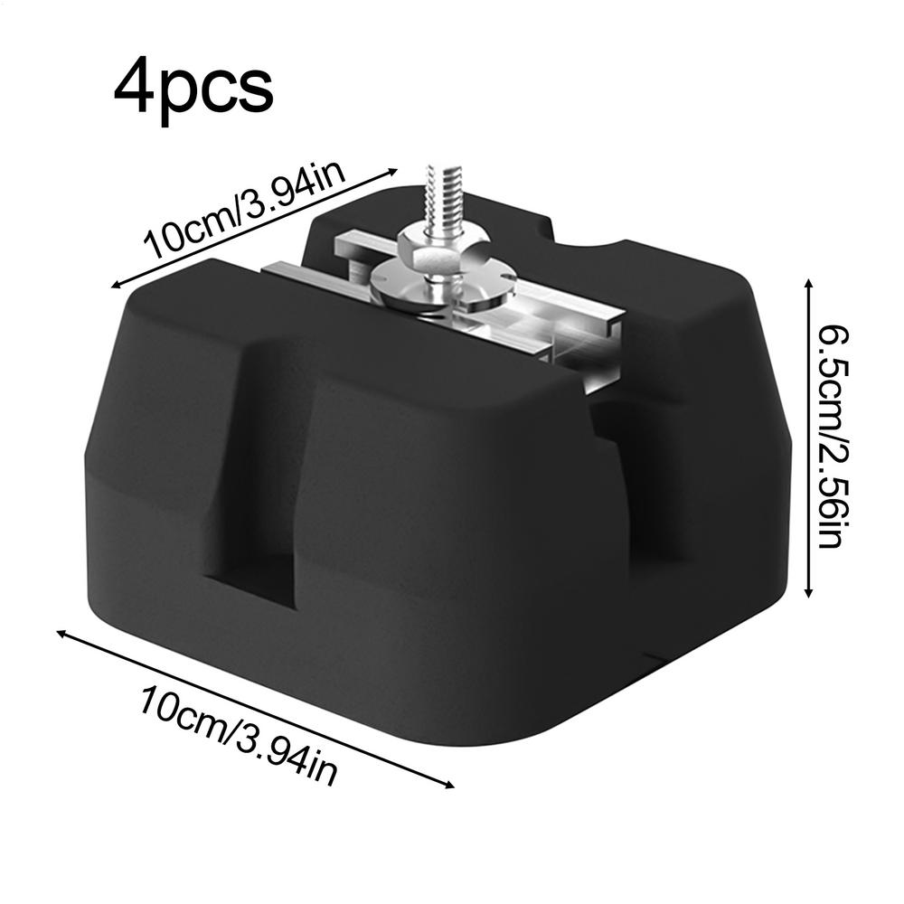 Air Conditioner Bracket Pad Split Air Conditioner Base Pads 4 Pieces Heavy Duty Bracket Mats For 9000-60000 BTU Split System