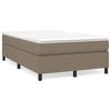 Maison Exclusive - Sommier à lattes de lit avec matelas Taupe 120x200 cm Tissu